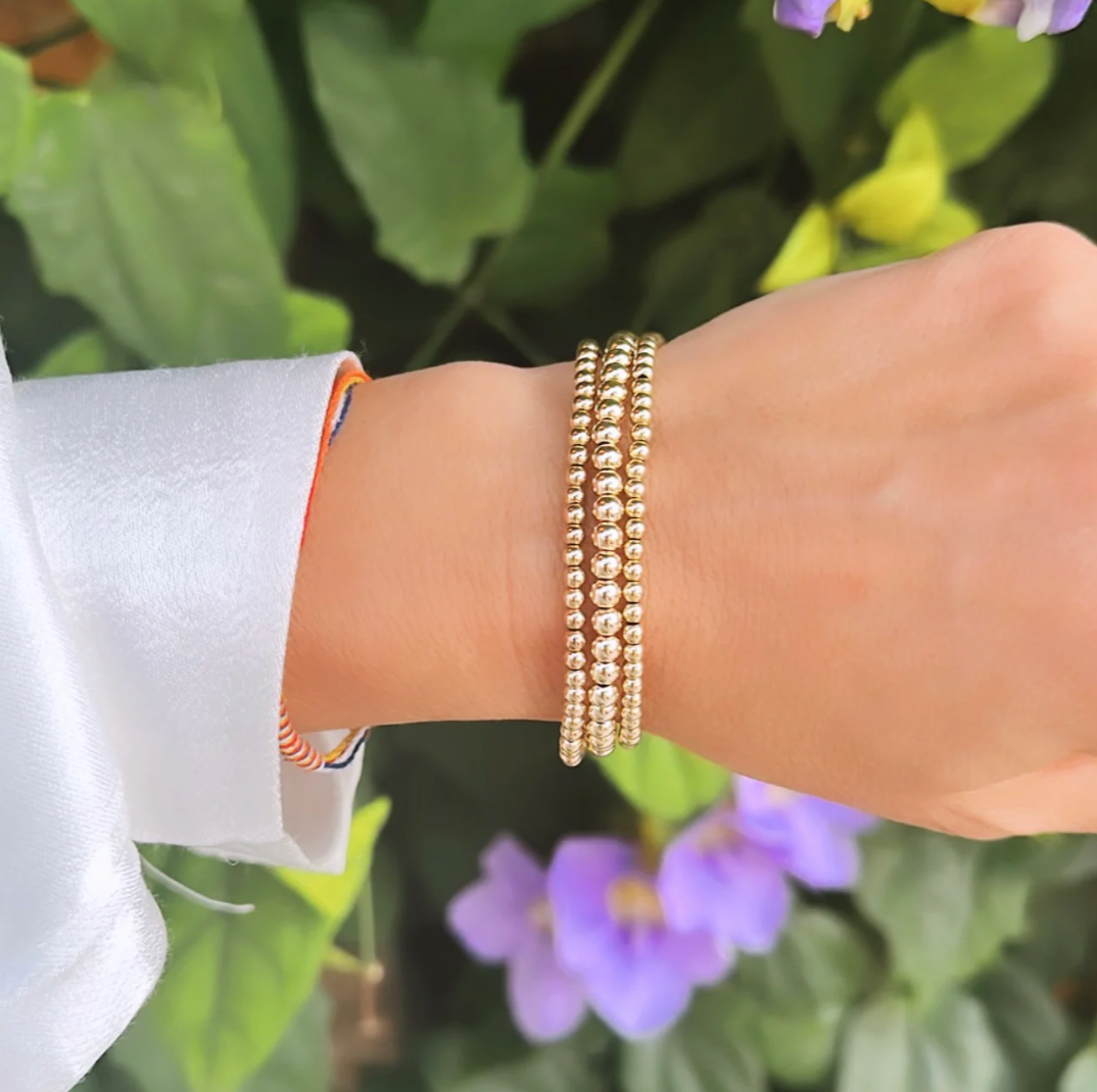4MM Ball Bracelet in Sterling Silver | 6.5"
