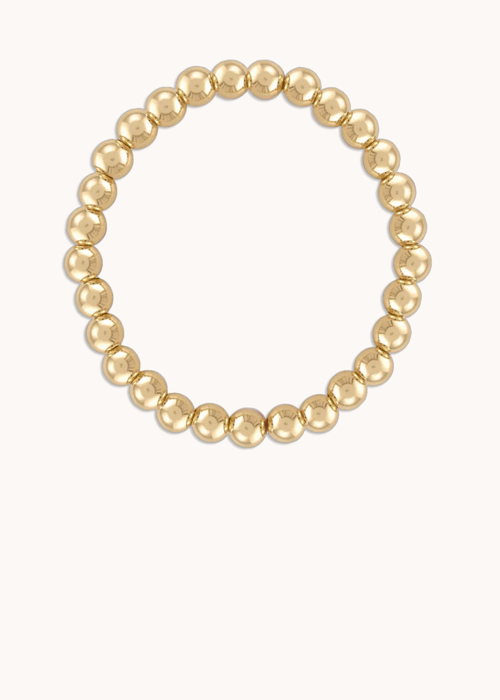 6MM Ball Bracelet in Gold | 6.5"