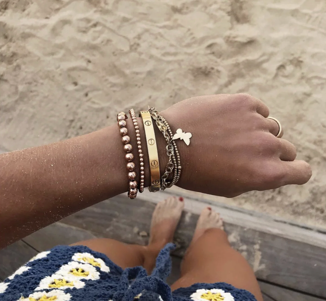 6MM Ball Bracelet in Sterling Silver | 7.5"