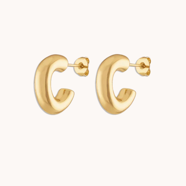 All the Time Hoop in Gold
