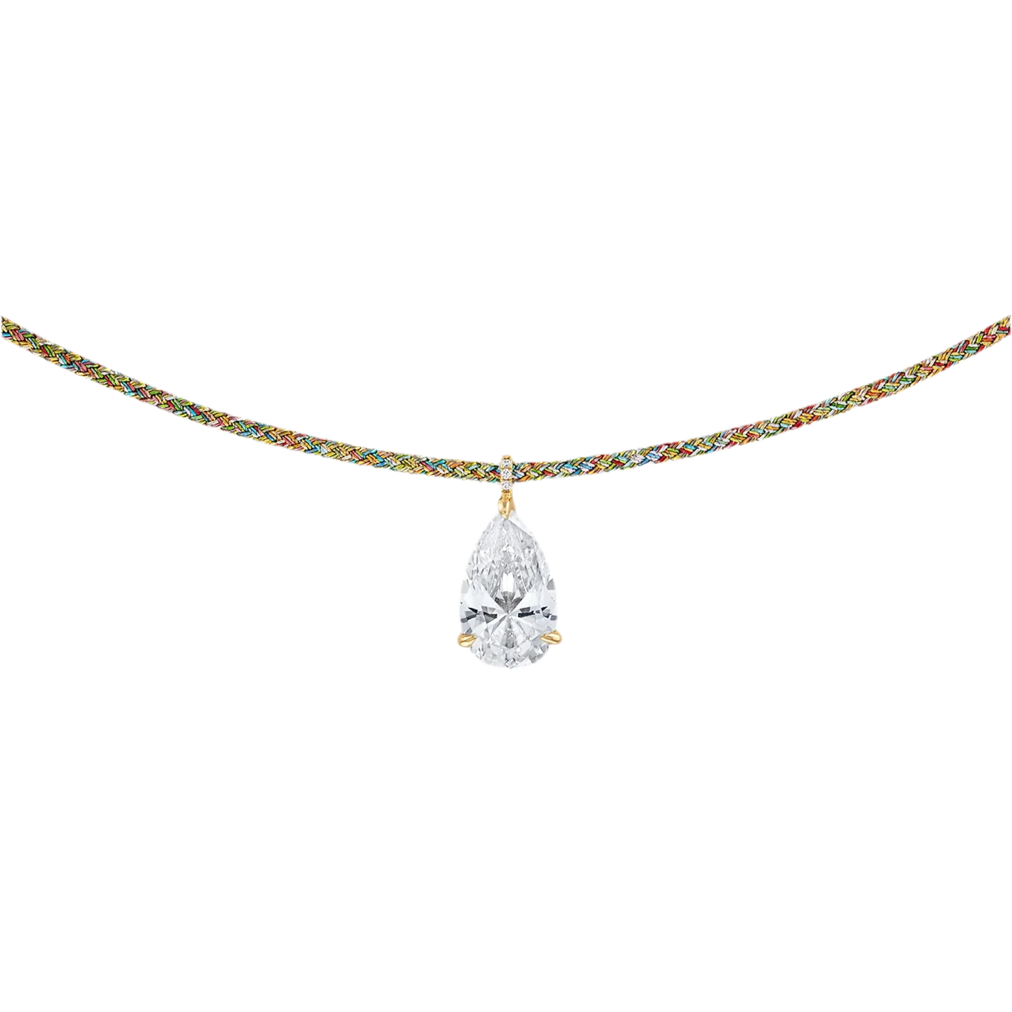Believe Necklace White in Gold | 16"