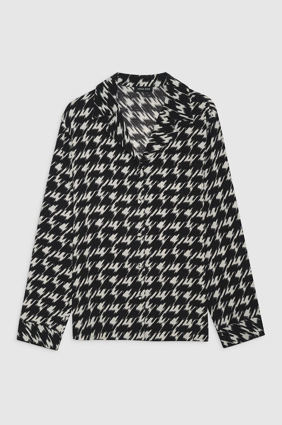 Aiden Shirt in Houndstooth Print