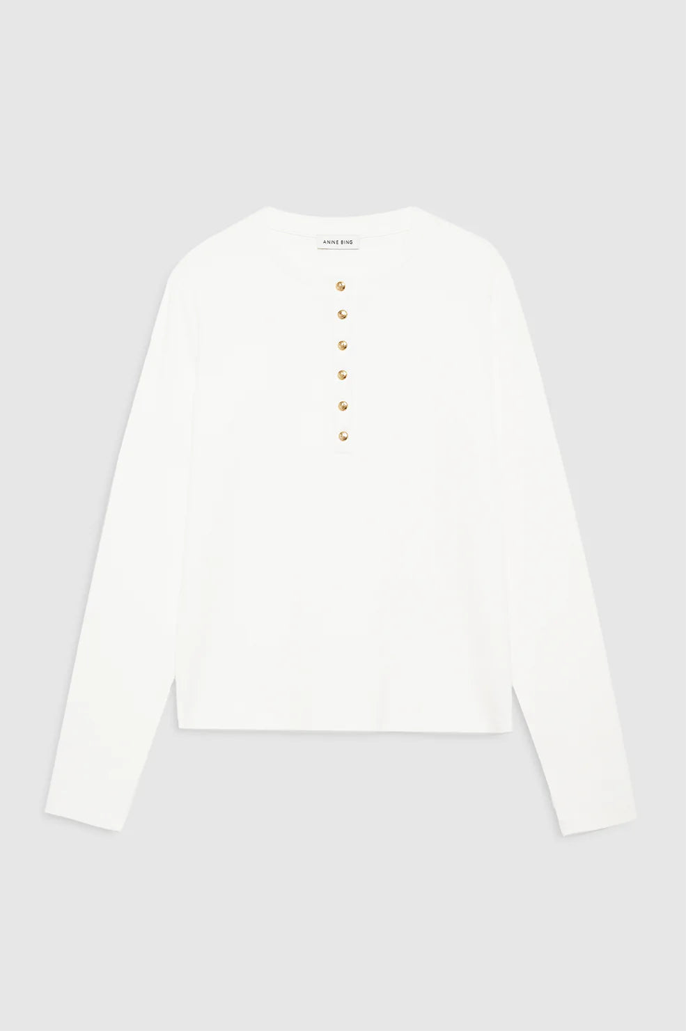 Alessia Long Sleeve Tee in Ivory
