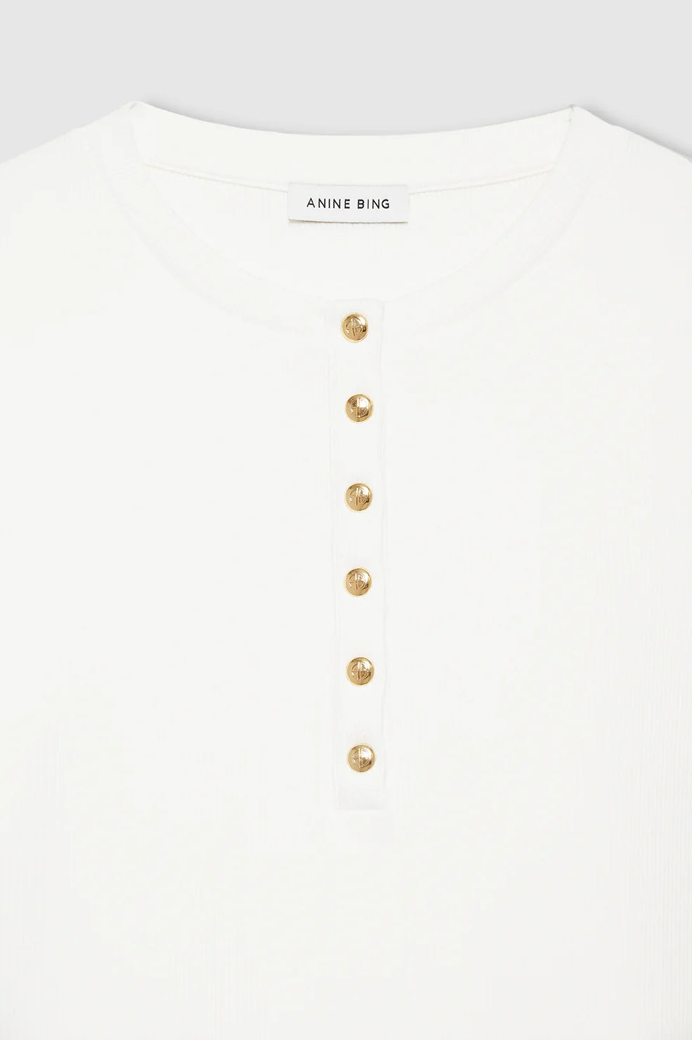 Alessia Long Sleeve Tee in Ivory