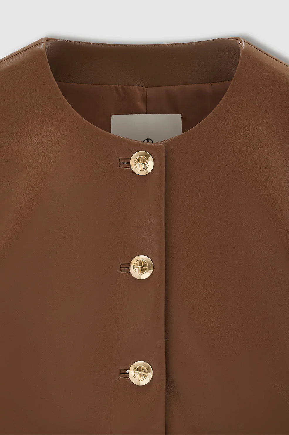 Amber Jacket in Cognac Recycled Leather