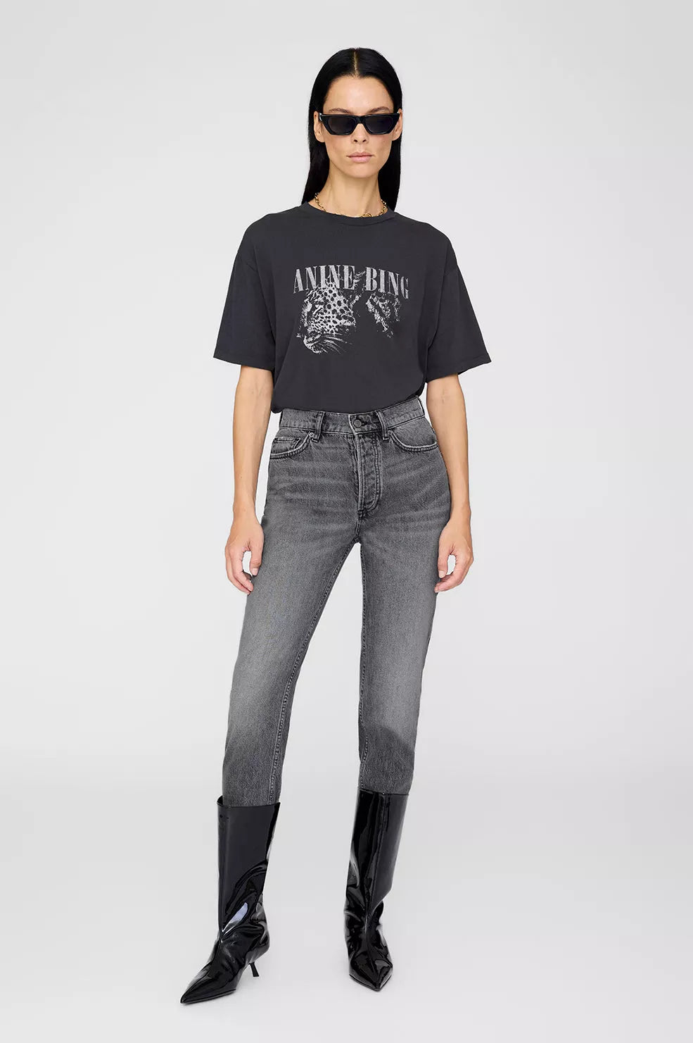 Cohen Tee in Washed Black