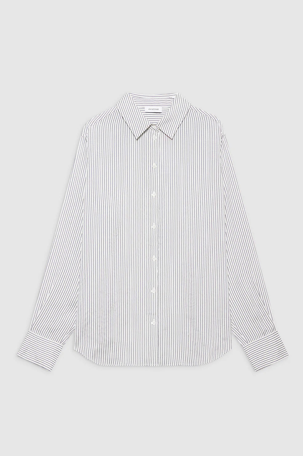 Essie Shirt in White and Navy Stripe