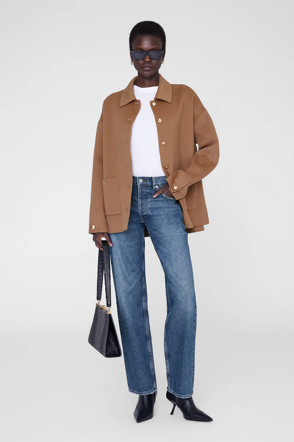 Gavin Long Jean in Mosaic Blue