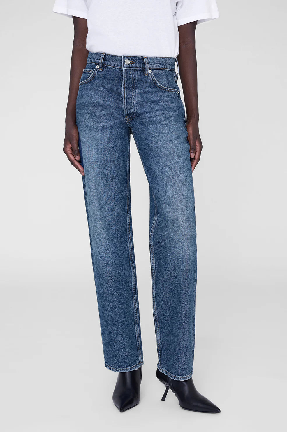 Gavin Long Jean in Mosaic Blue