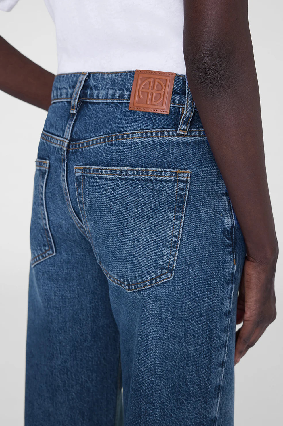Gavin Long Jean in Mosaic Blue