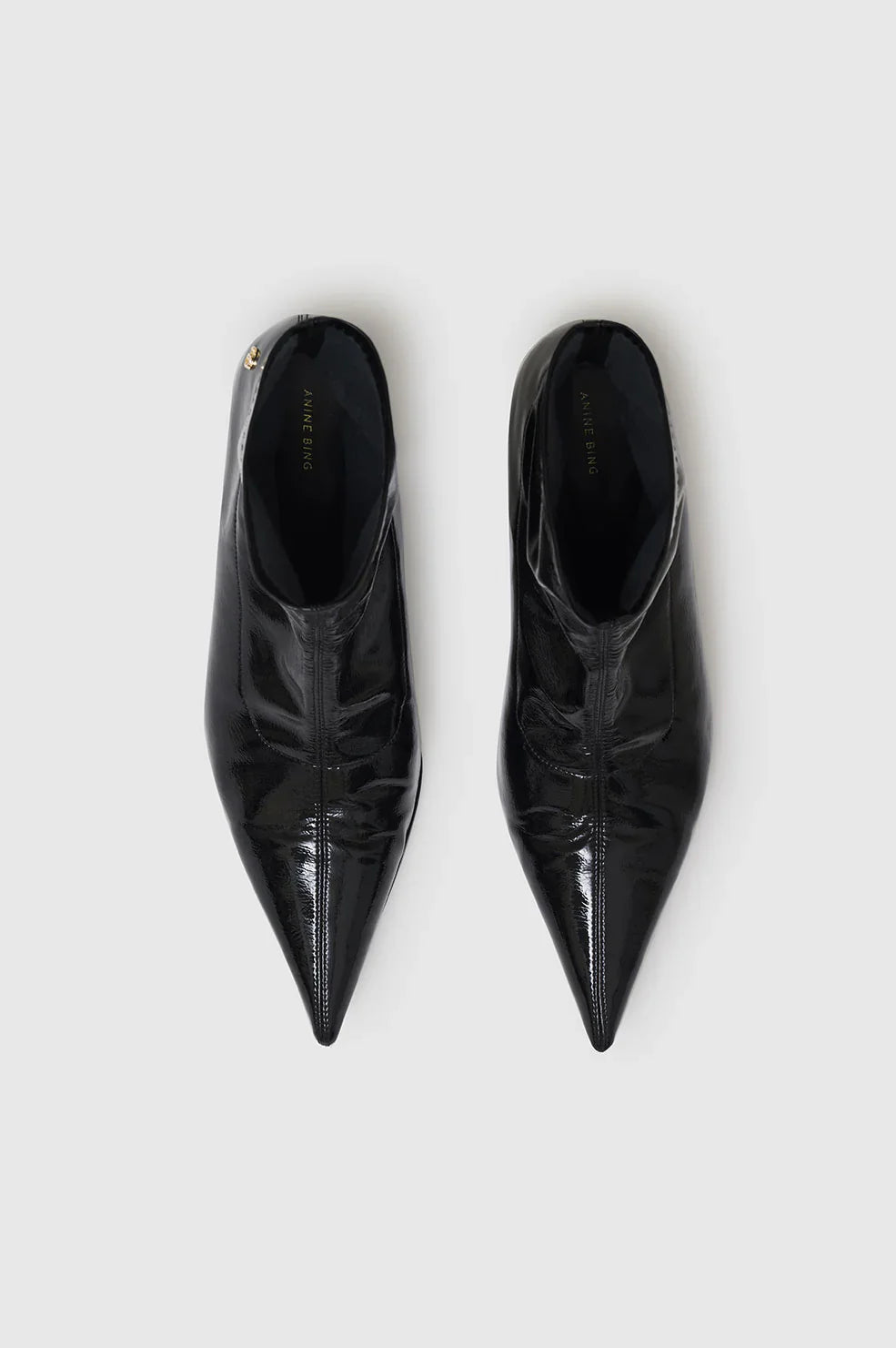 Hilda Boots in High Shine Black
