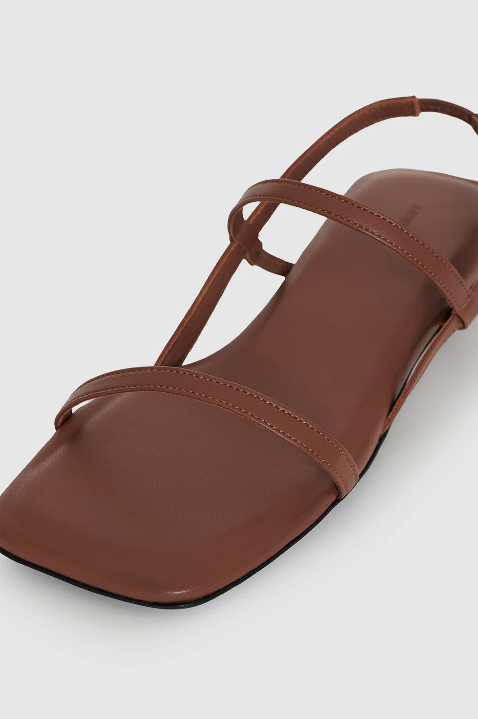Hilda Flat Sandals in Cognac