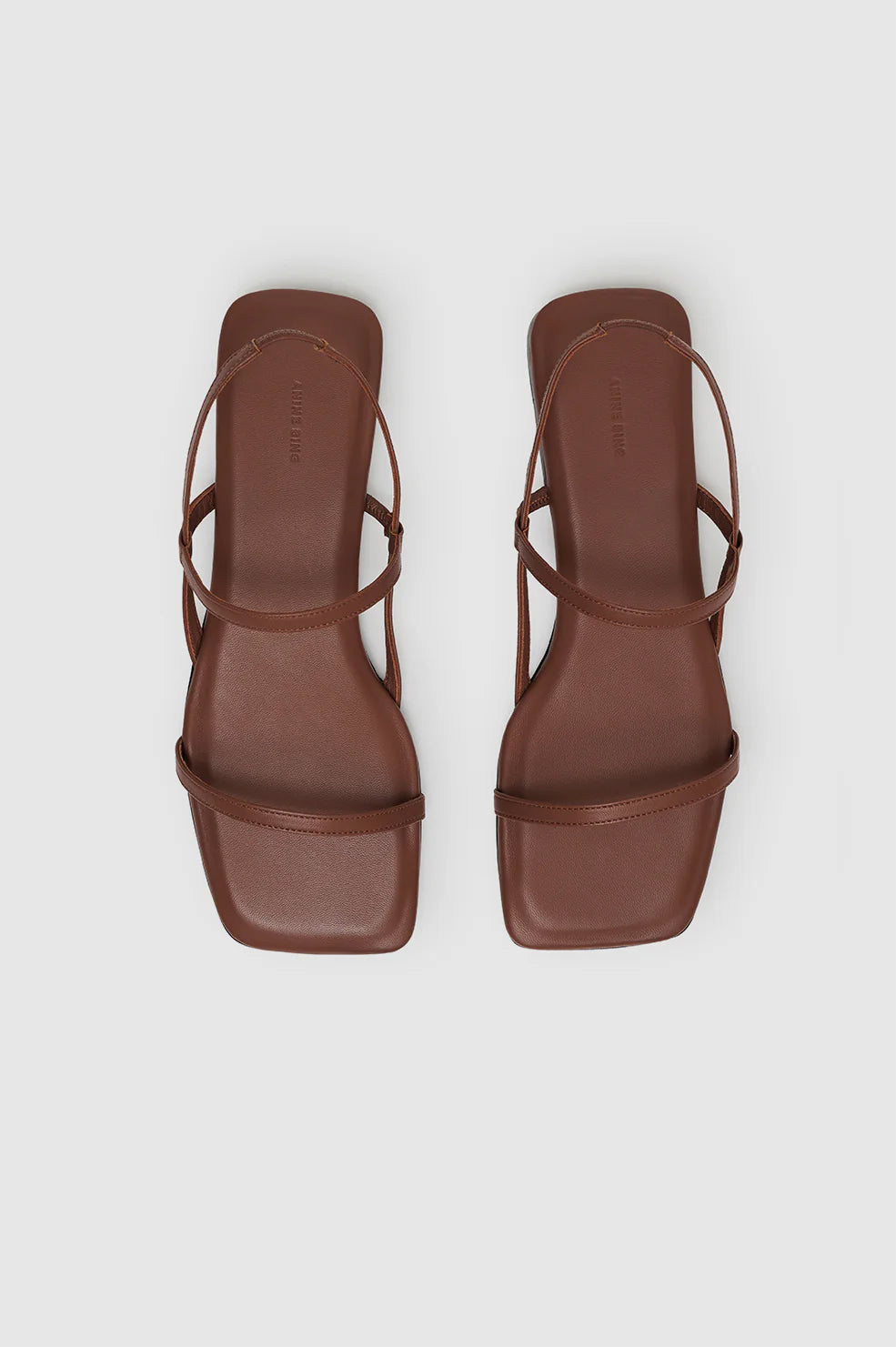 Hilda Flat Sandals in Cognac