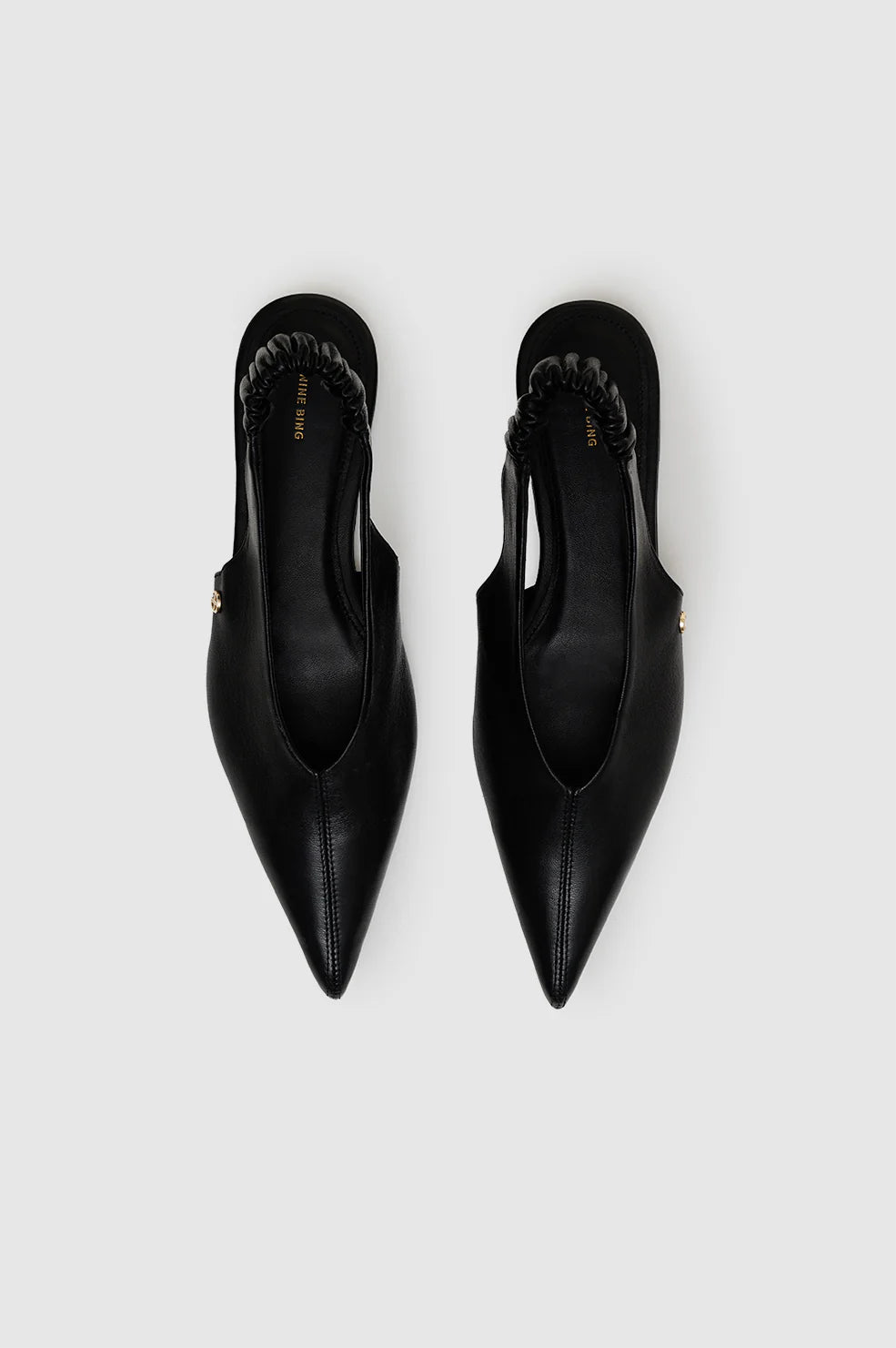 Hilda Slingback Flats in Black
