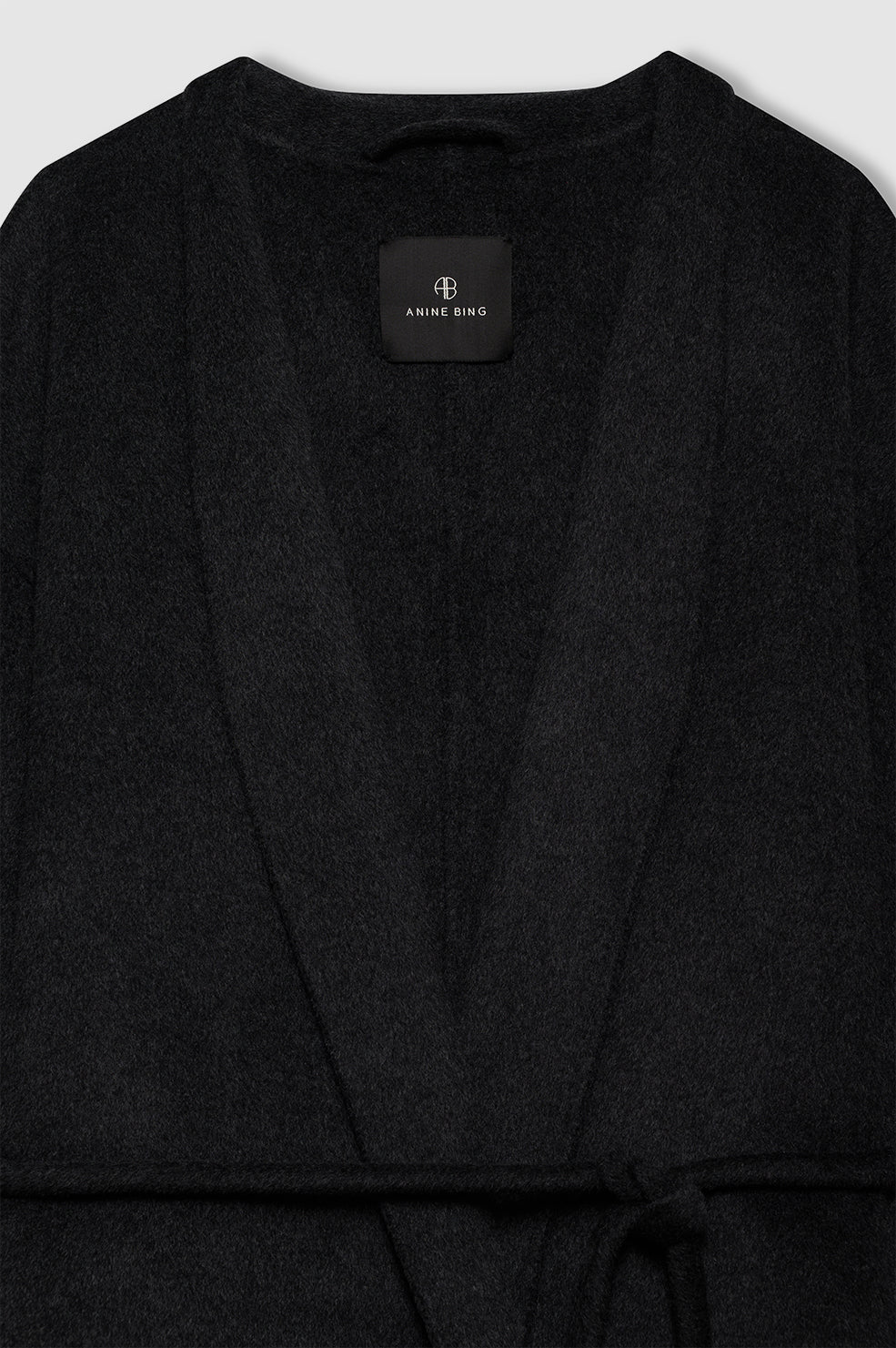 Hunter Coat in Dark Heather Grey Cashmere Blend