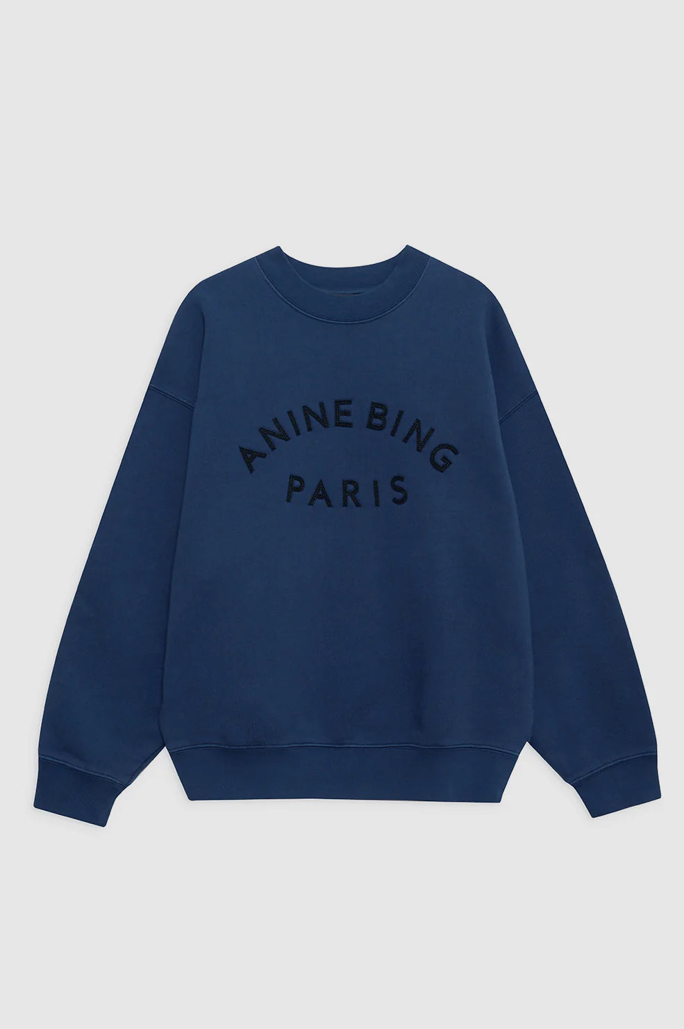 Jaci Sweatshirt Paris in Washed Navy