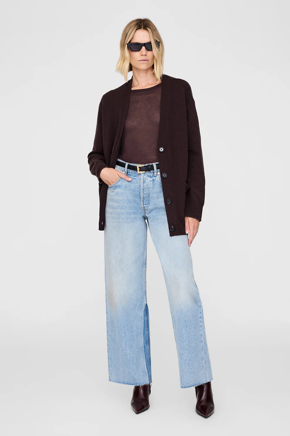 Jackson Cardigan in Deep Brown