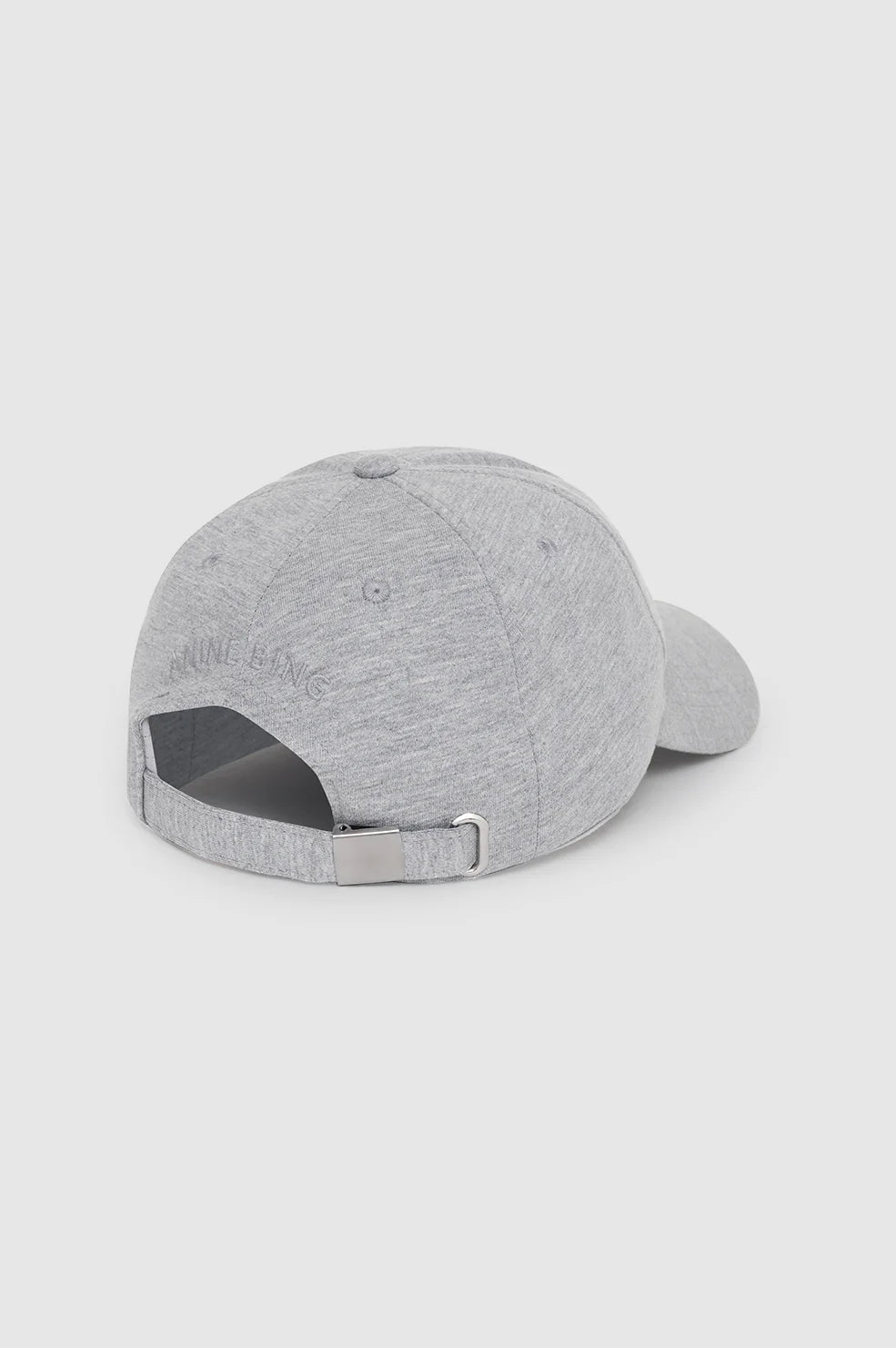 Jeremy Baseball Cap Framed Monogram in Heather Grey