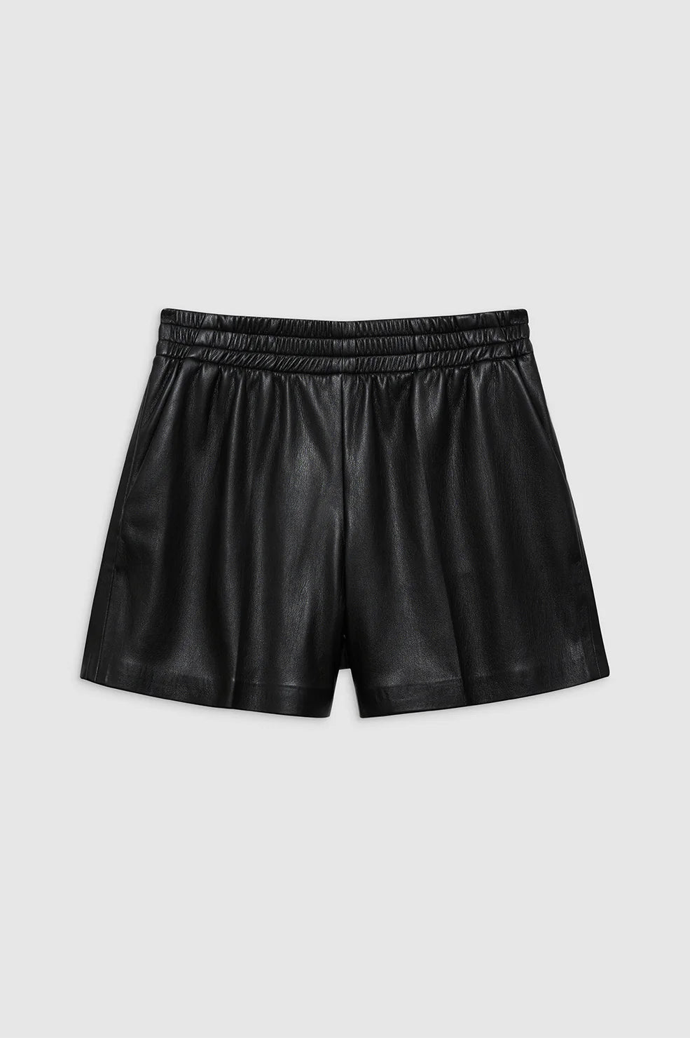 Kam Short in Black Vegan Leather
