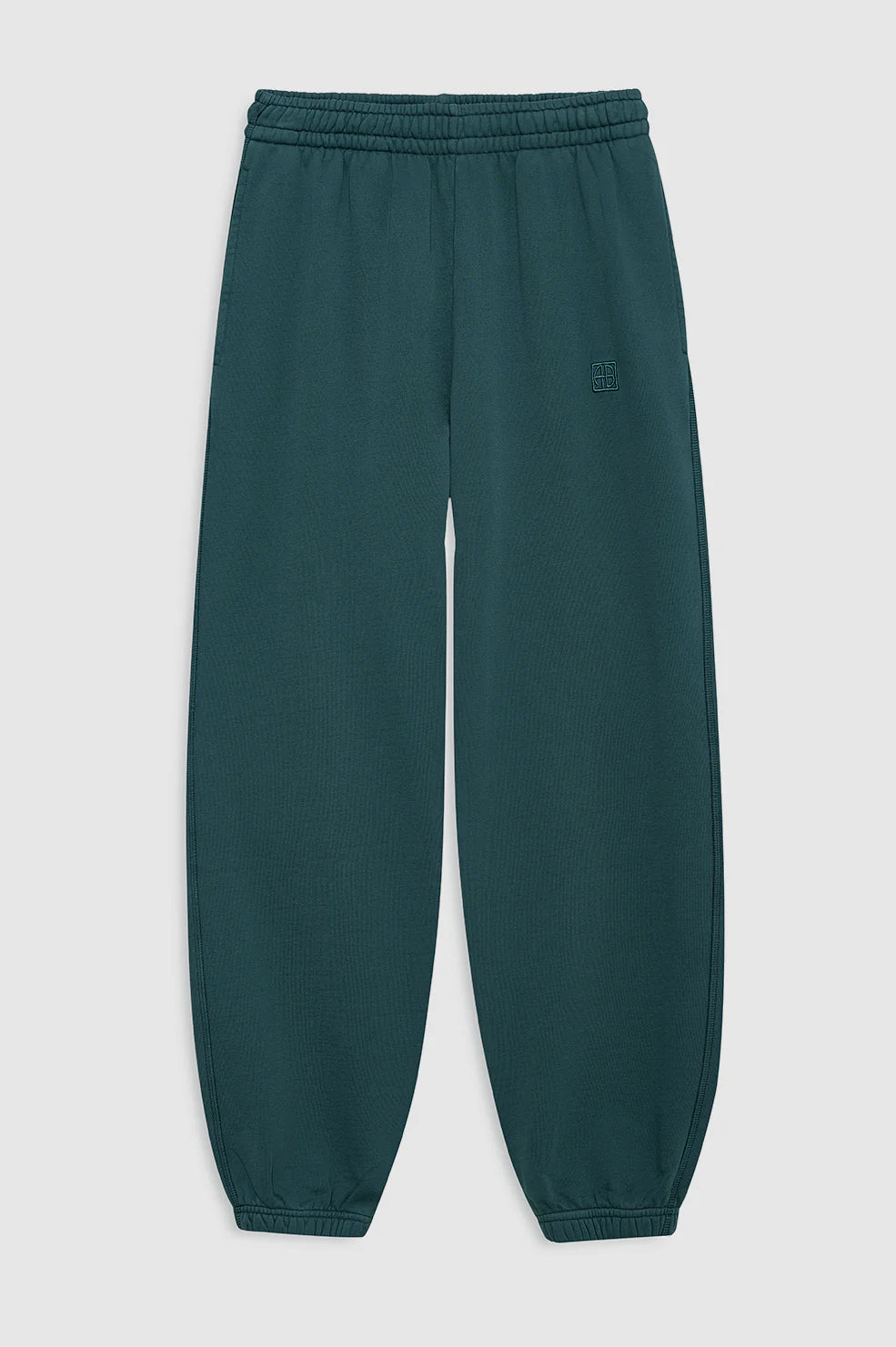 Karter Jogger Framed Monogram in Dark Teal