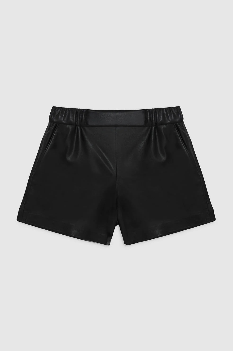 Koa Short in Black Vegan Leather