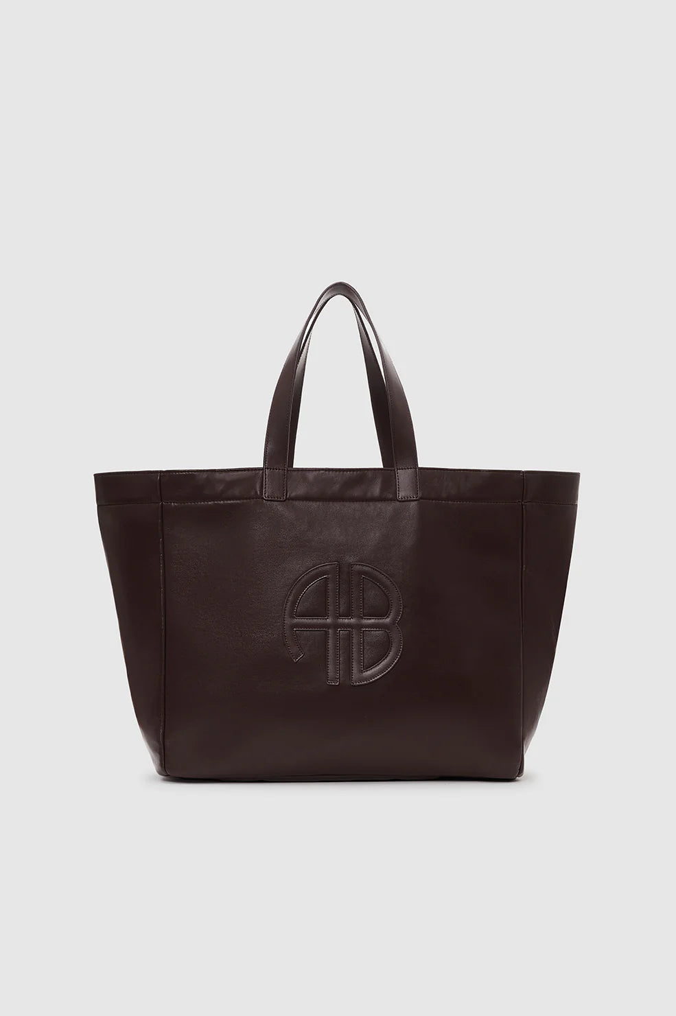 Large Rio Tote in Dark Brown Recycled Leather