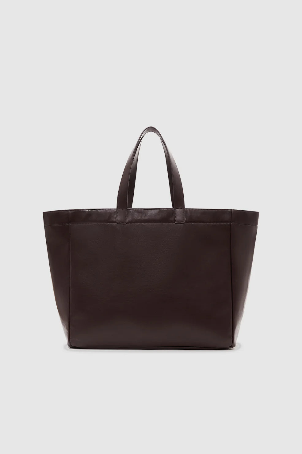 Large Rio Tote in Dark Brown Recycled Leather