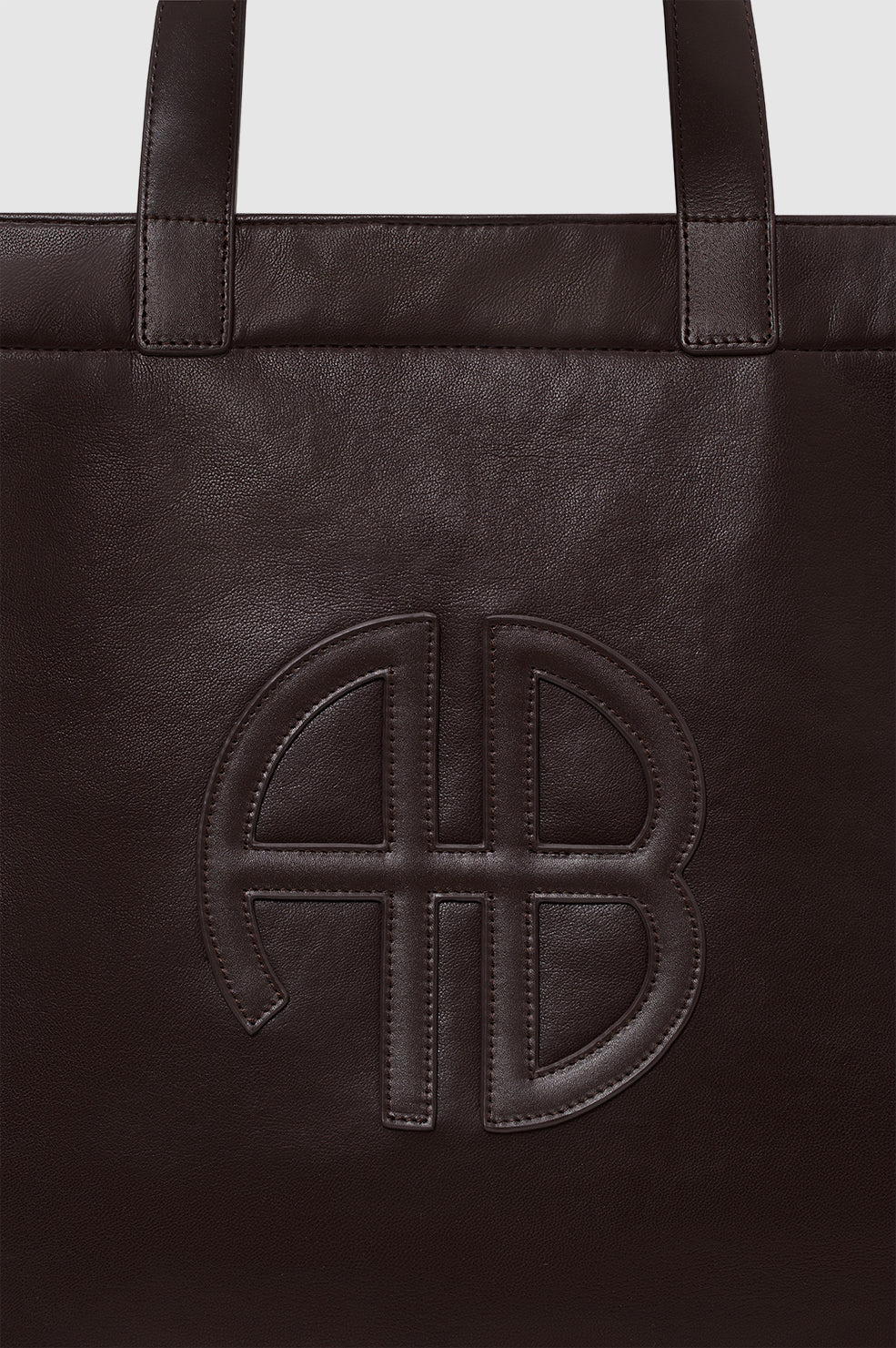 Large Rio Tote in Dark Brown Recycled Leather