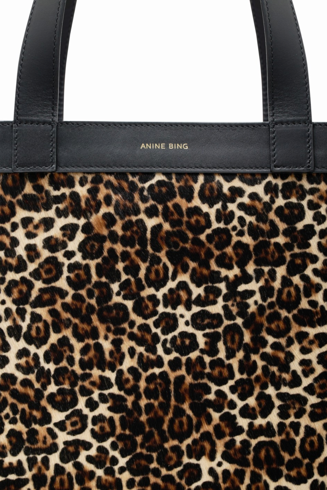 Large Rio Tote in Leopard Calf Hair