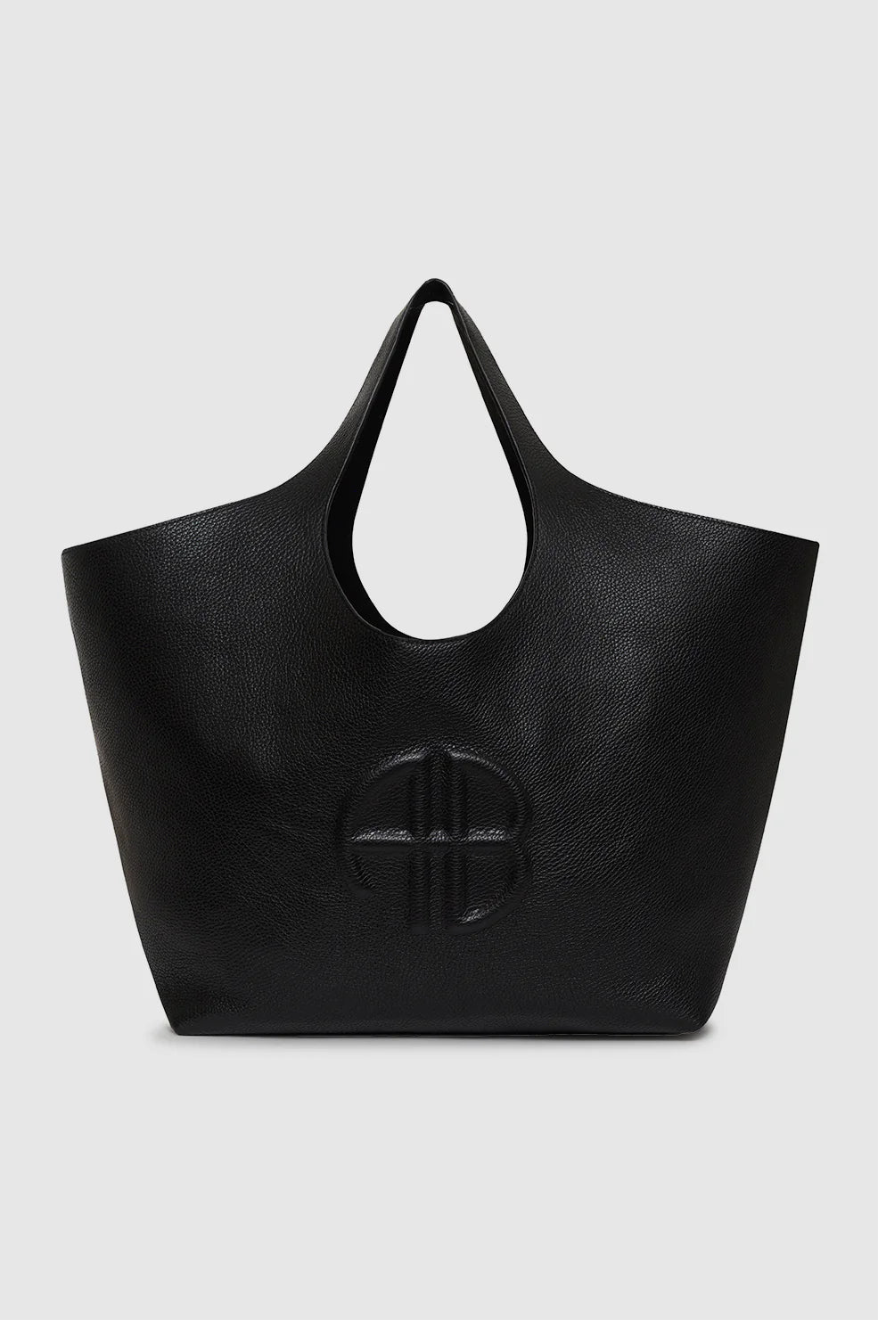 Lili Tote in Black Pebbled