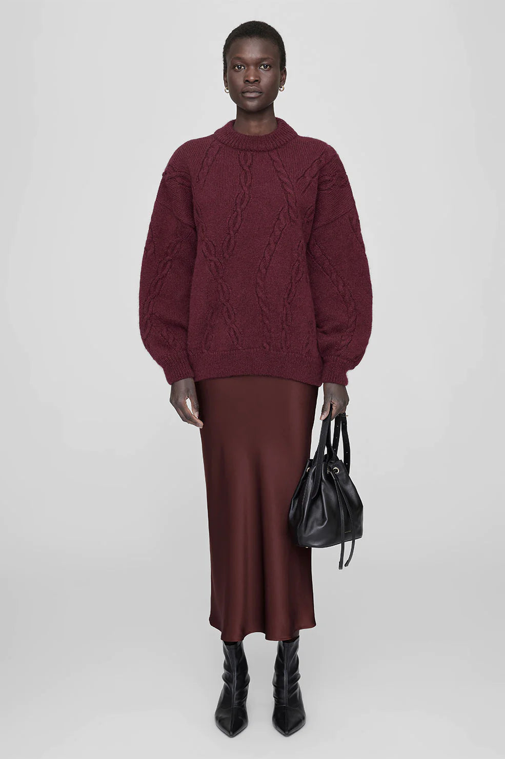 Mike Sweater in Burgundy