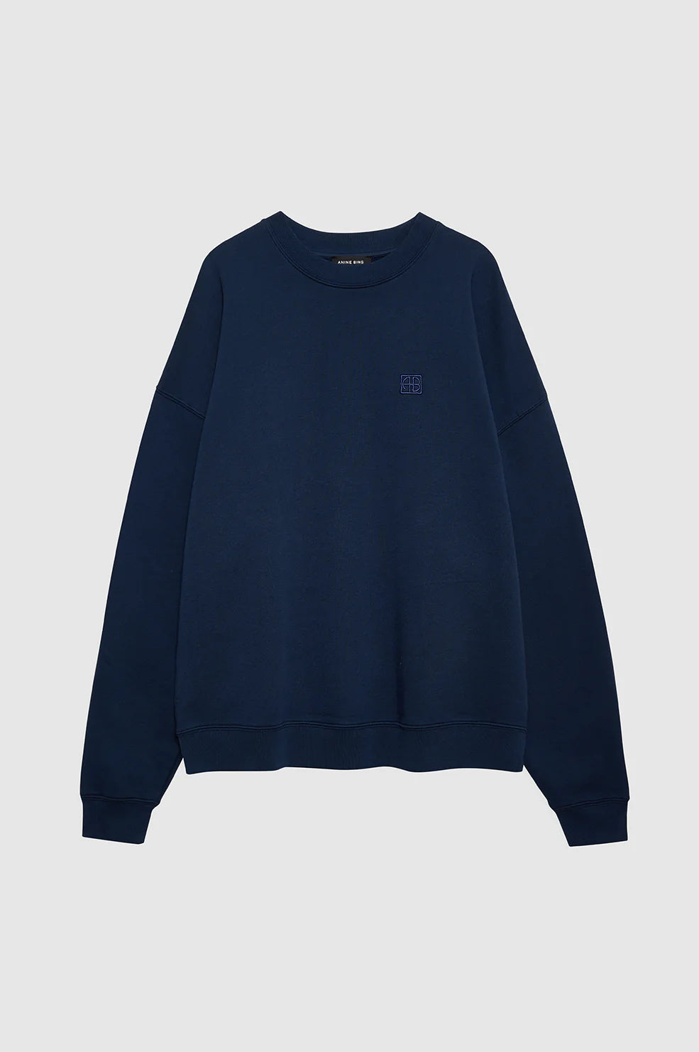Miles Sweatshirt Framed Monogram in Washed Navy