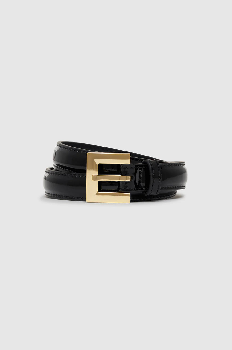 Nicola Belt in Black Patent