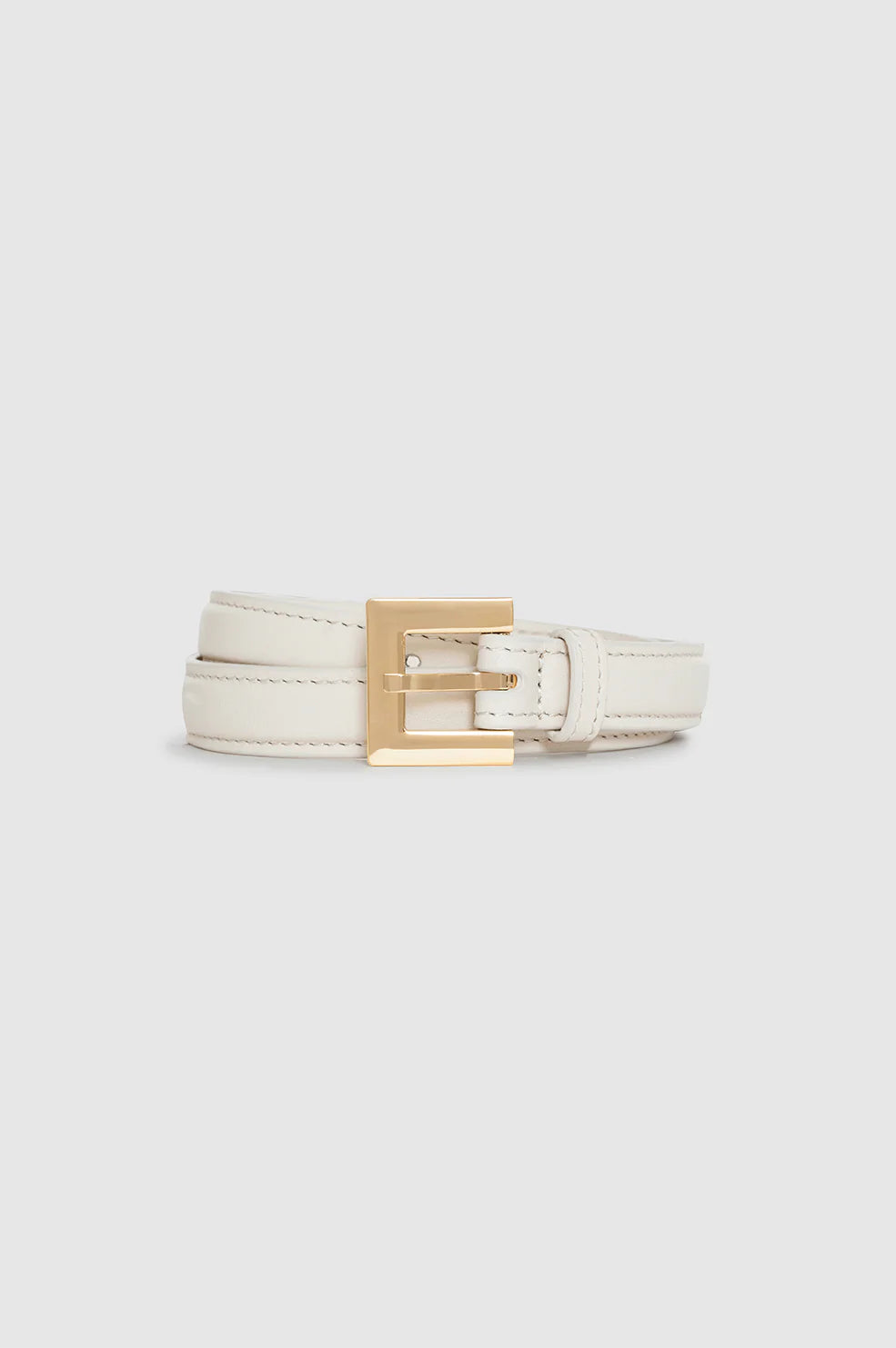 Nicola Belt in Bone with Gold