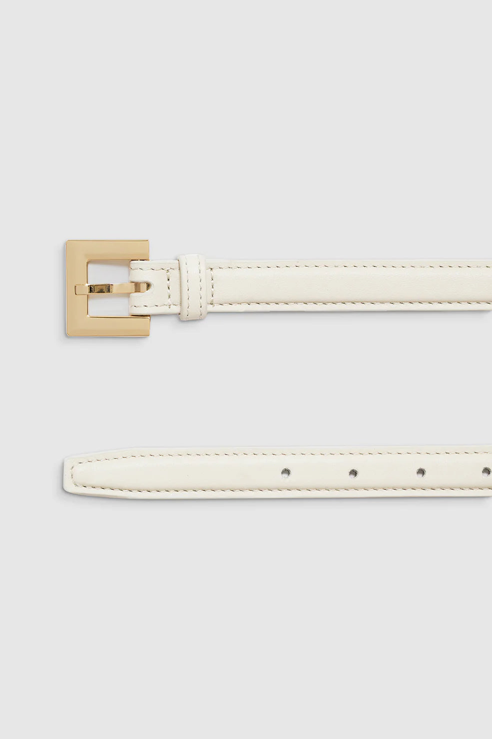 Nicola Belt in Bone with Gold
