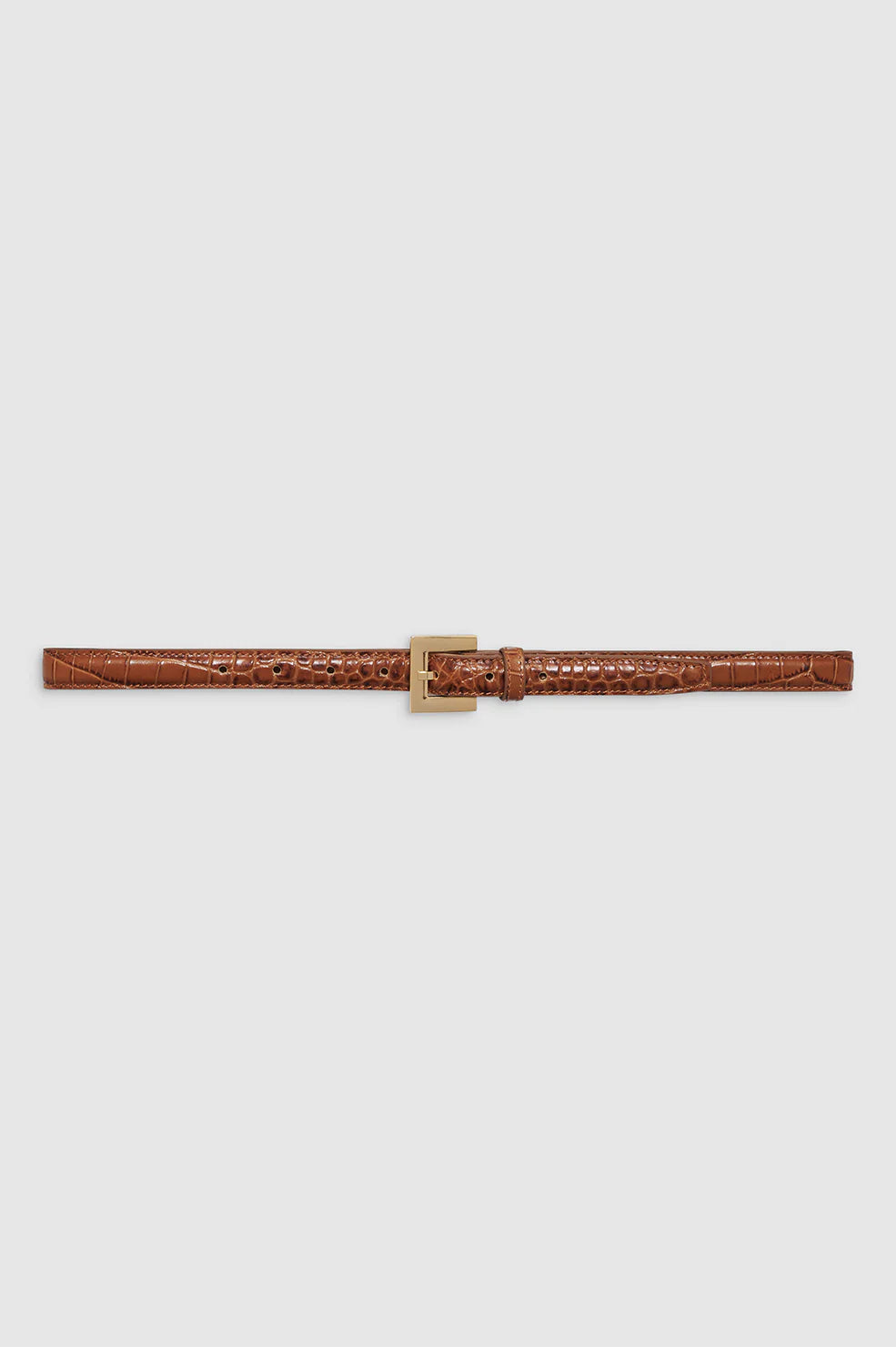 Nicola Belt in Embossed Brown