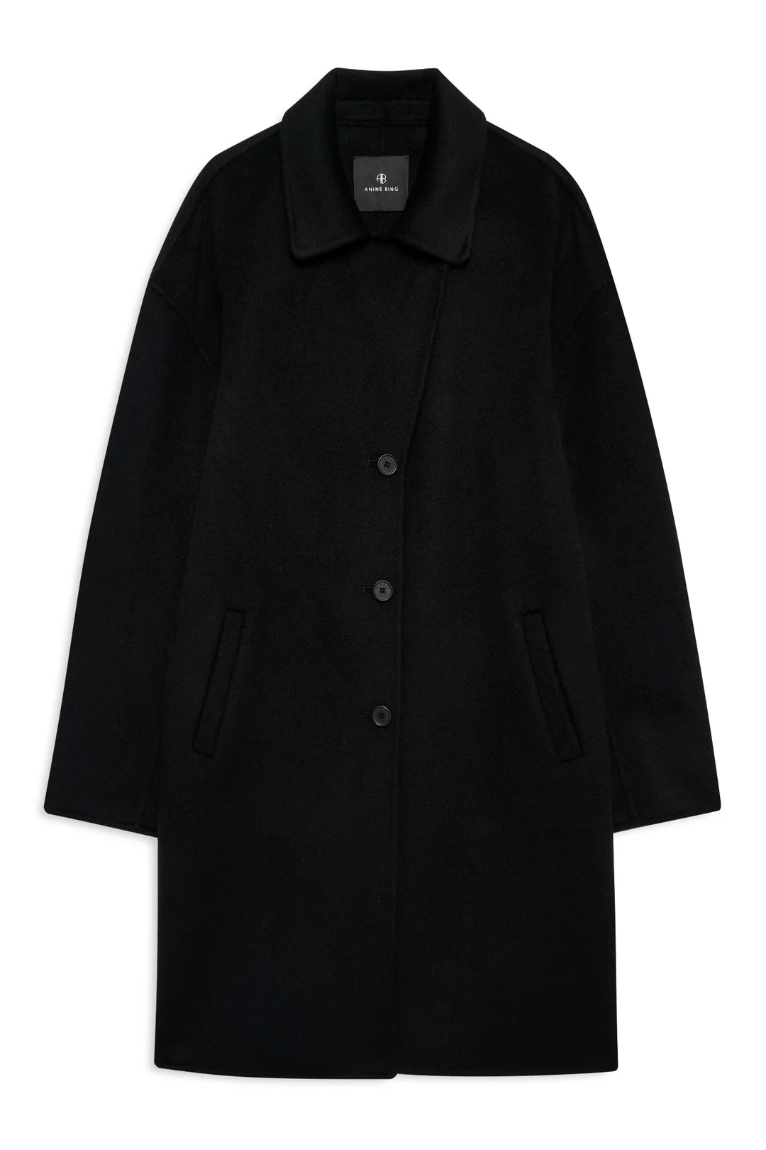Portia Coat in Black Cashmere Blend