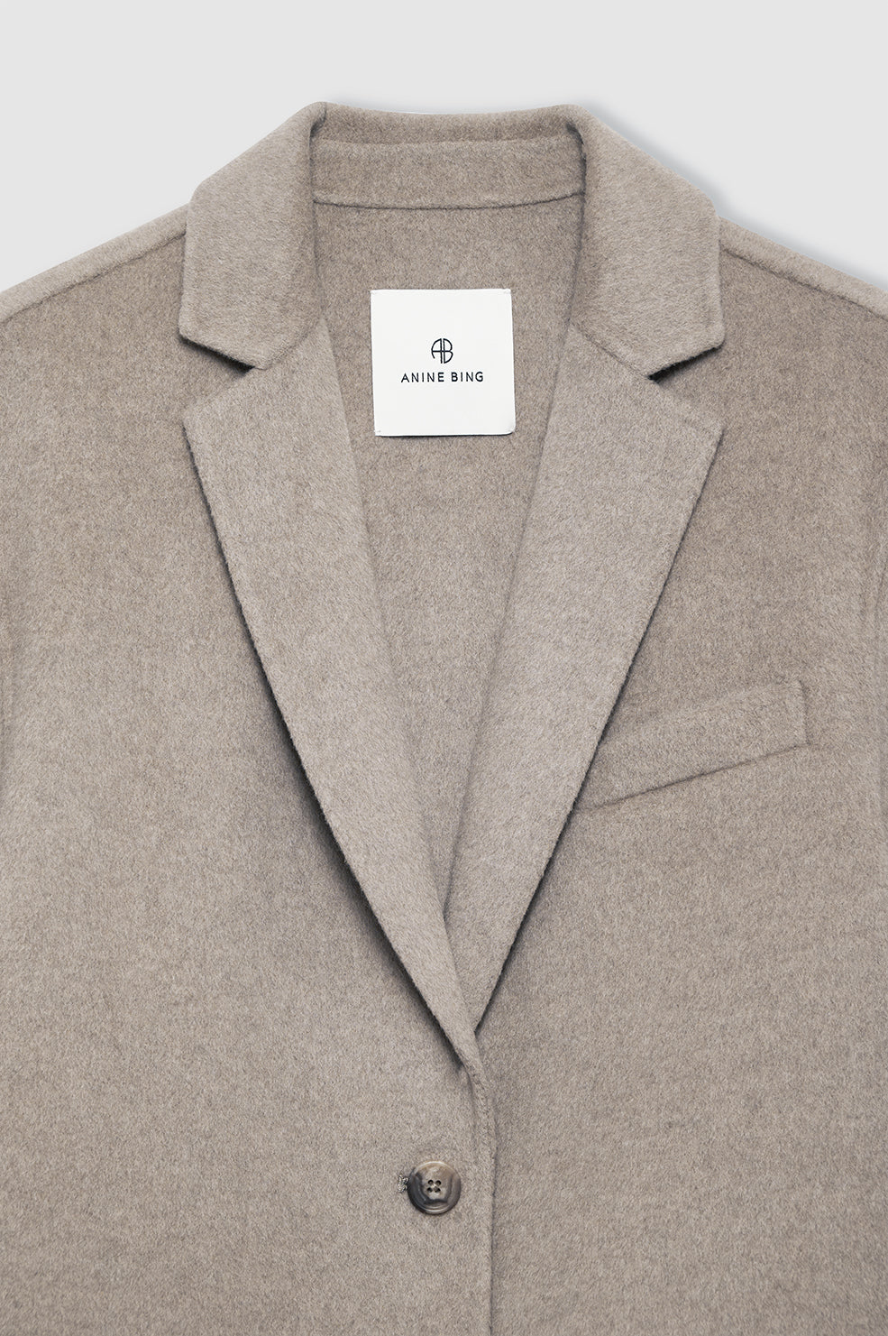 Quinn Blazer in Oatmeal Melange Cashmere Blend