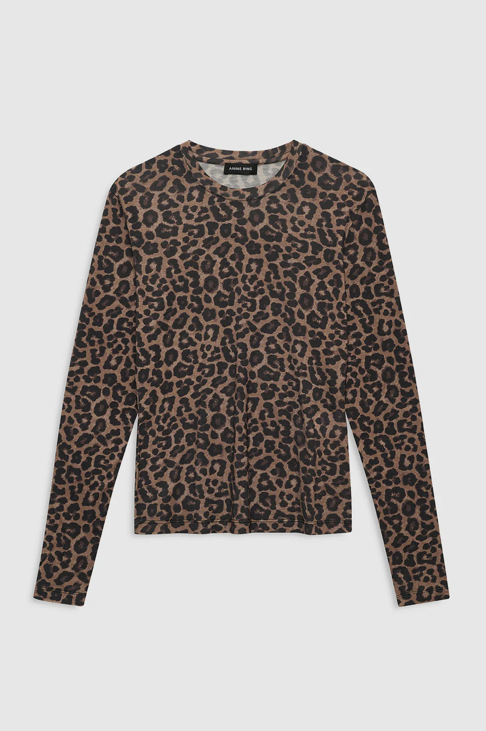 Sylvie Long Sleeve Tee and Black and Brown Leopard