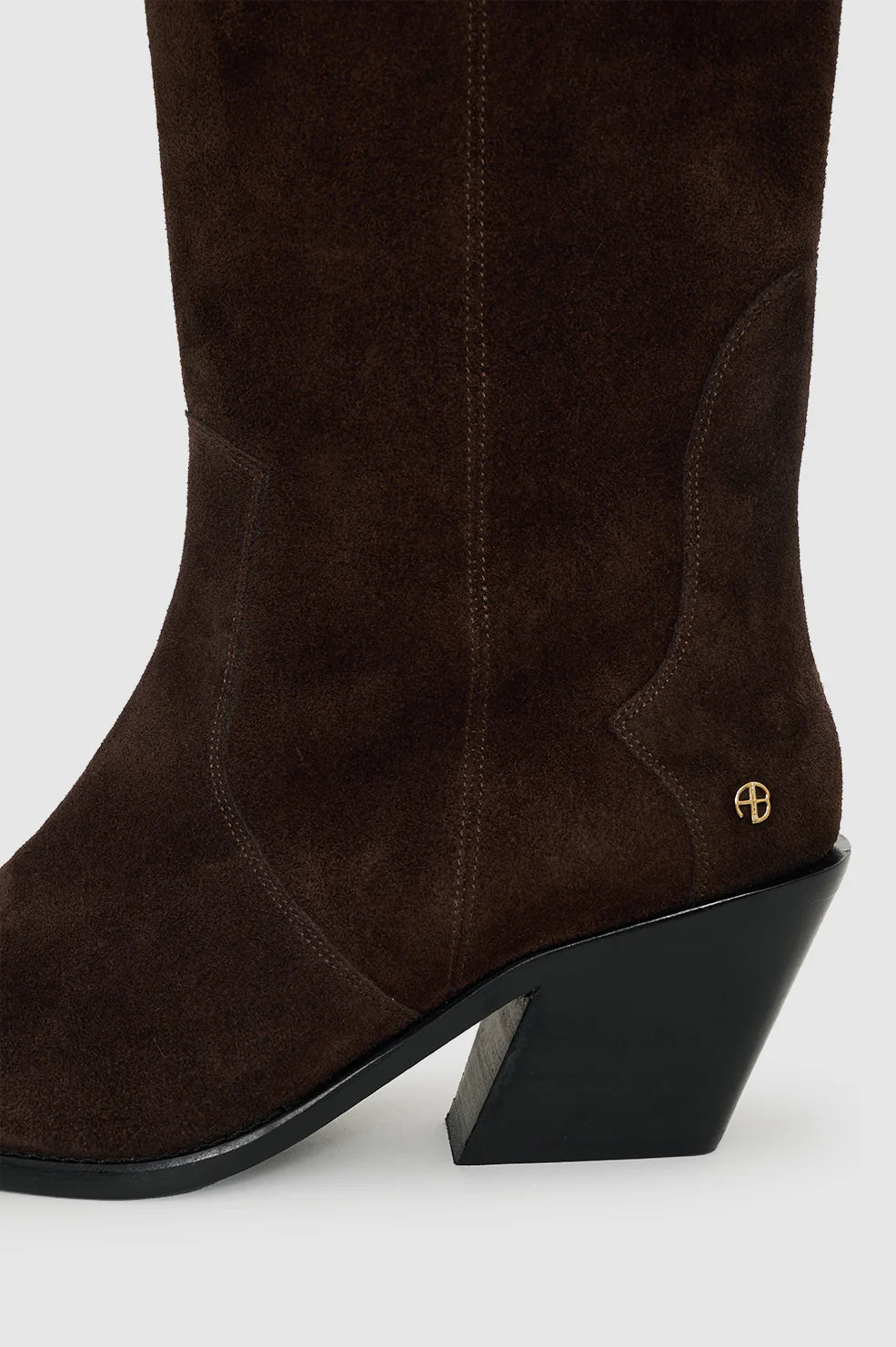 Tall Tania in Dark Brown Suede
