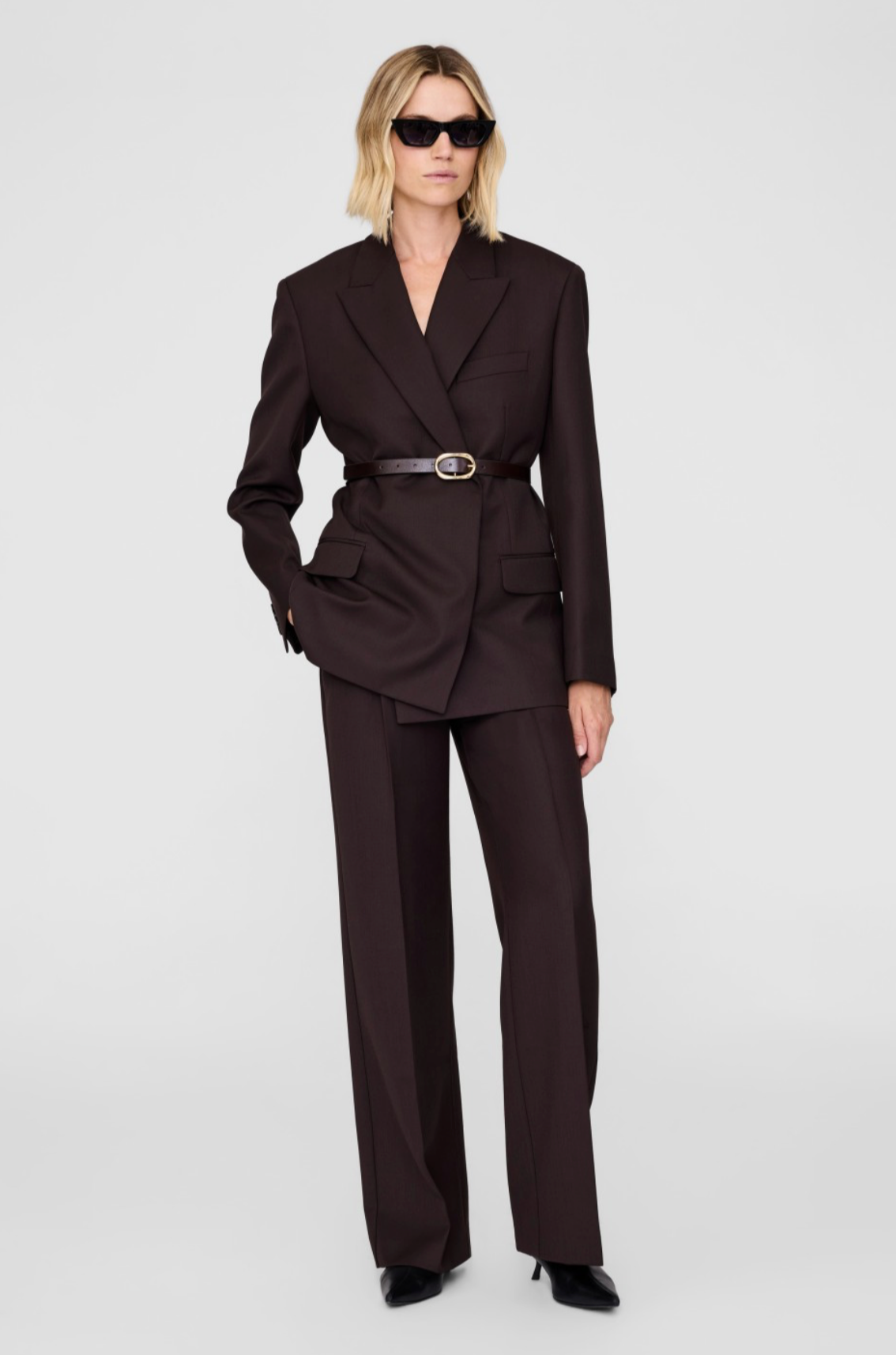 Trent Trouser in Deep Brown