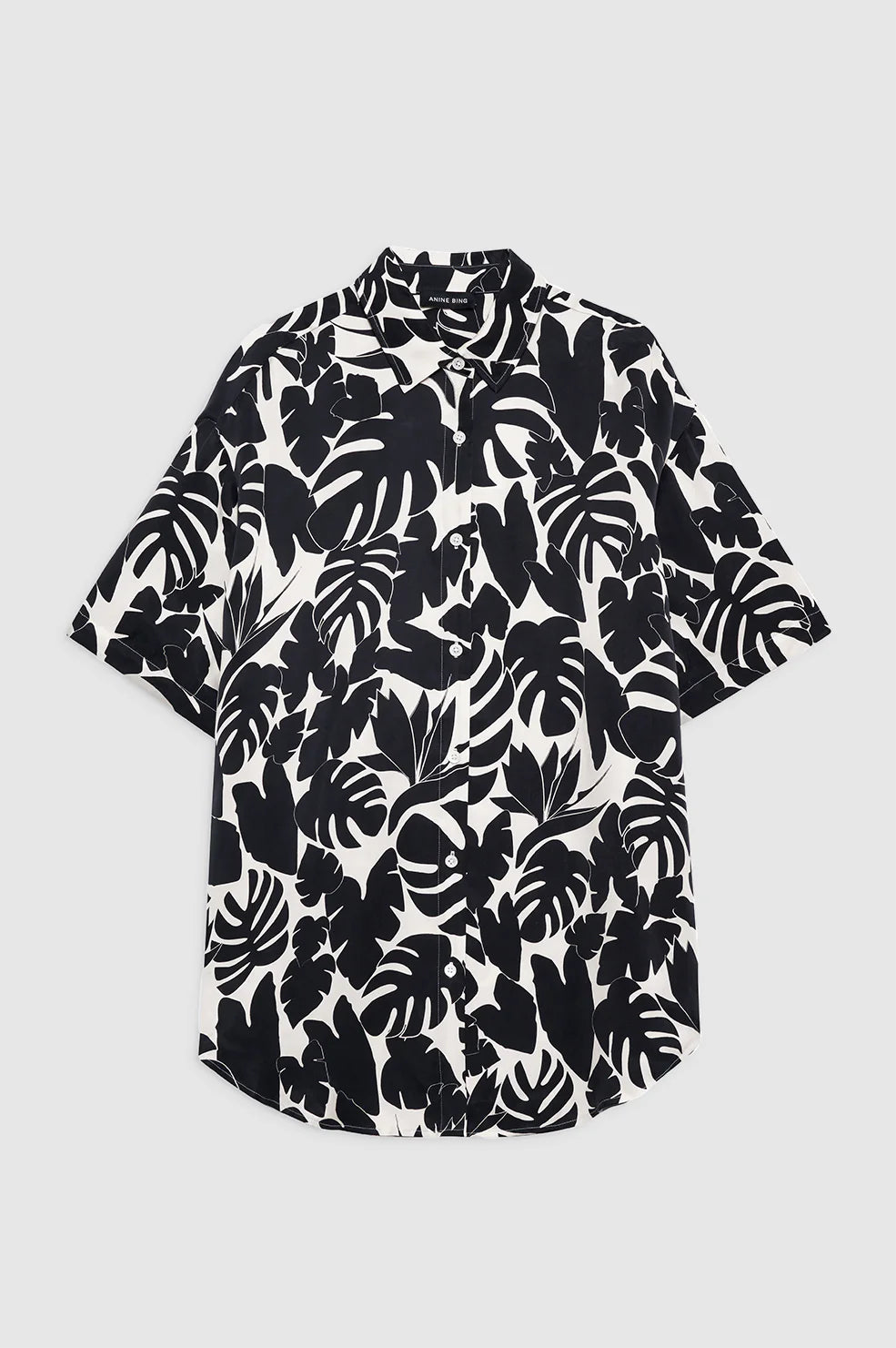 Tristan Shirt in Black Bird of Paradise