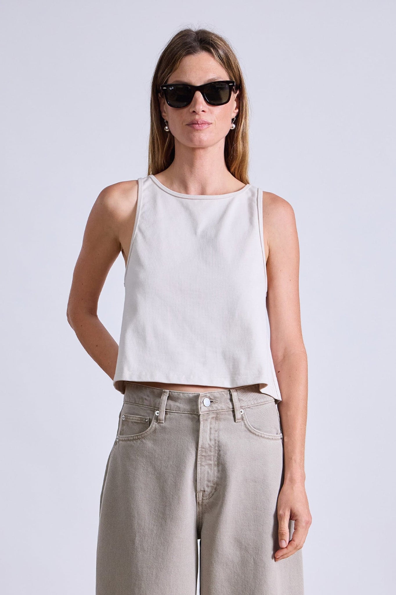New Agnes Tank in Oat
