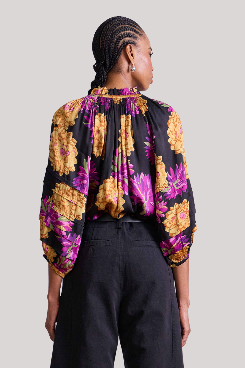 Trini Top in Pom Floral