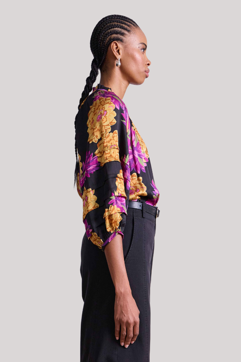 Trini Top in Pom Floral