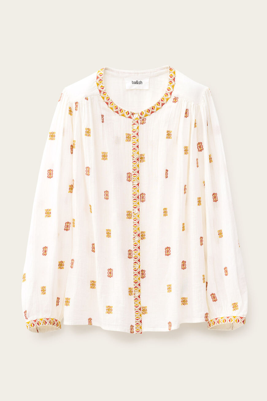 Daphne Shirt. Ecru