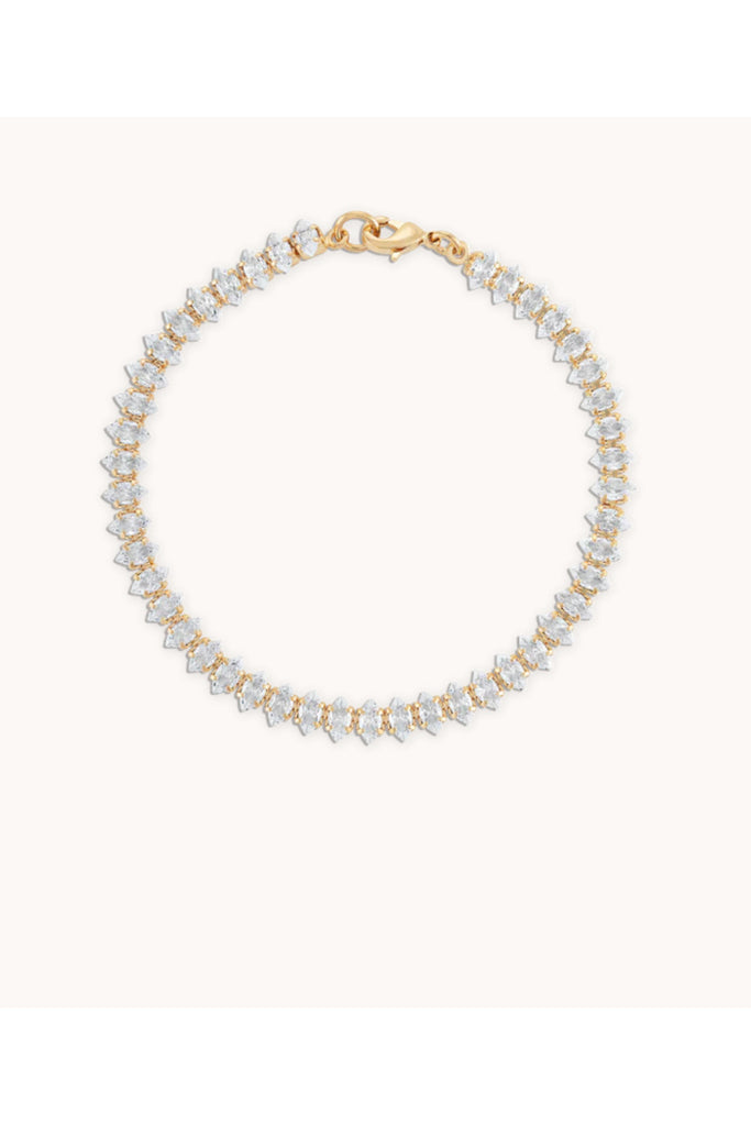 Marquise Tennis Bracelet in Gold - 6.5