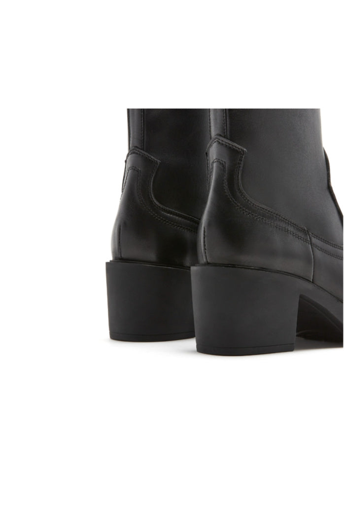 Parks Leather Bootie in Black