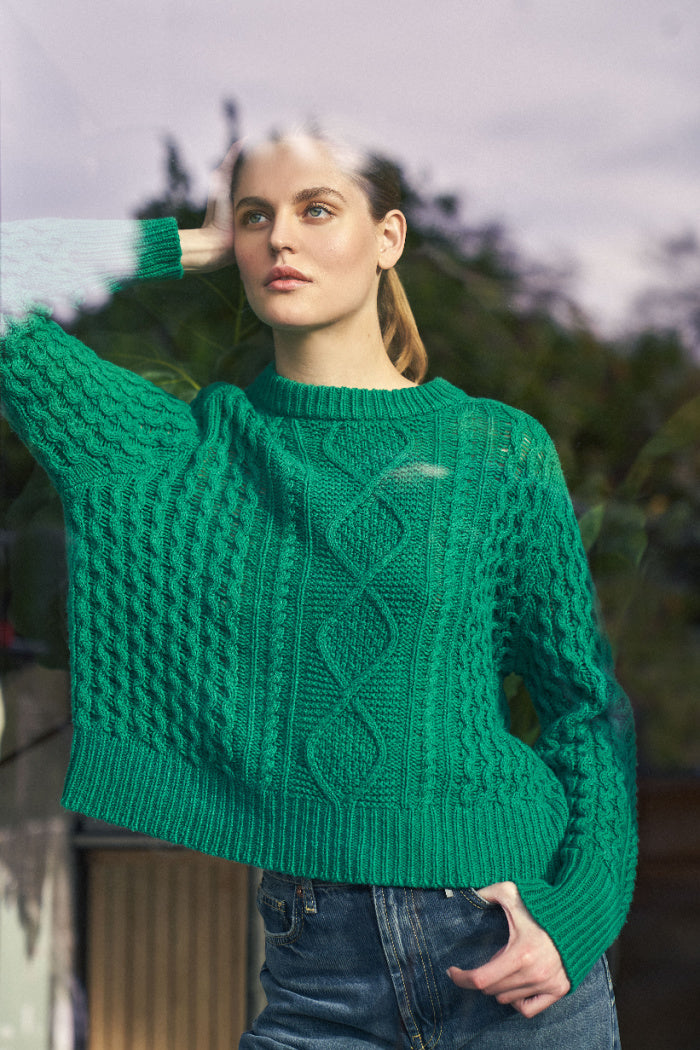 Anna Pullover in Jungle