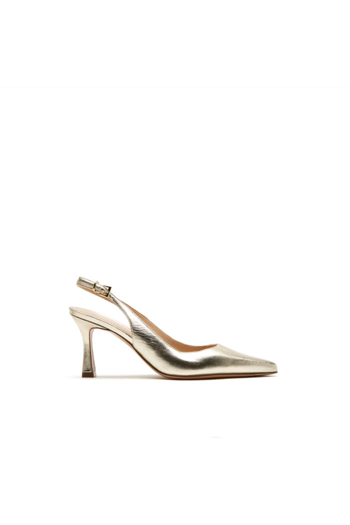 Belle in Platinum Leather